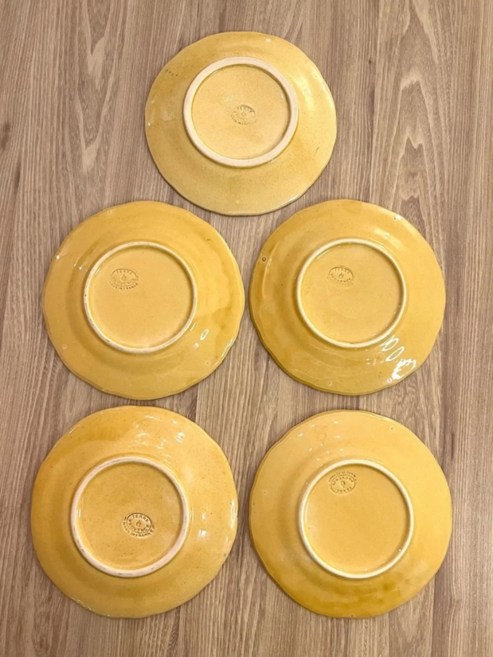 Terre è Provence Handmade Dessert Plates - Set of 5